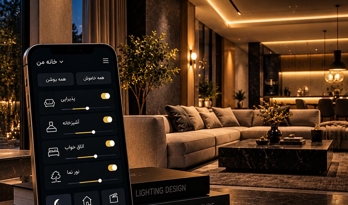 Lighting control with goodnight and leave-home scenes
